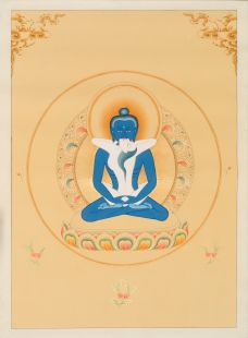 Samantabhadra BuddhaHand Painted Thanka