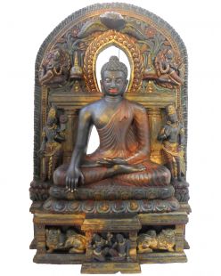 Sakymuni Buddha statue (stone carving)