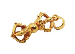 Five leaf Dorje pendant (Pure gold)