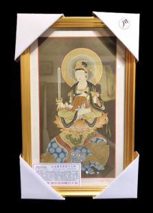 Hand-painted 〝Manjushri Bodhisattva〝 by Surya Lama, a master of Eastern Esoteric Buddhism